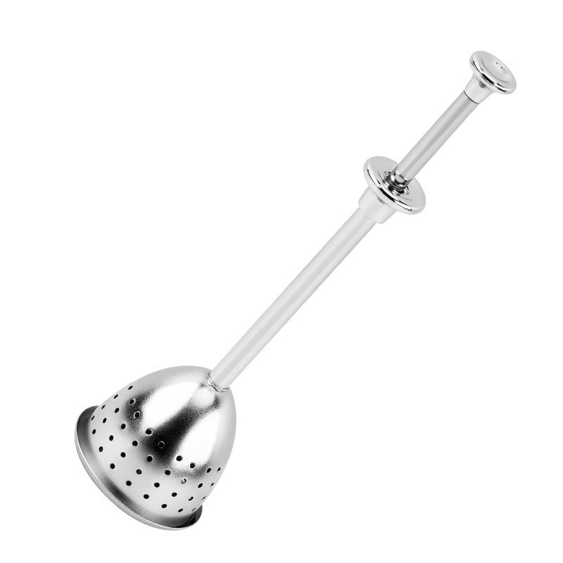 Stainless Steel Press-Handle Tea Infuser