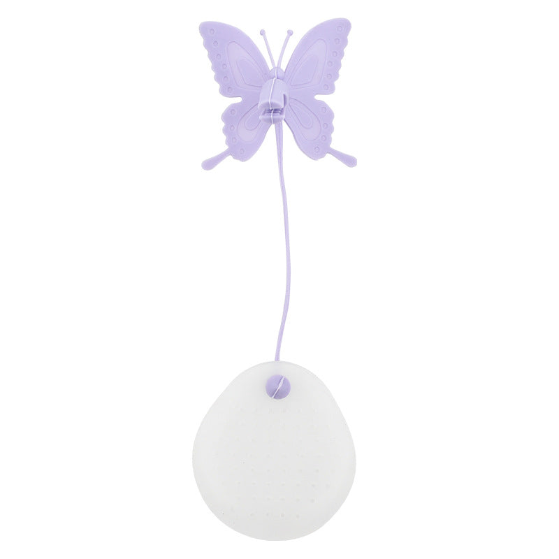 Purple Butterfly-Clip Silicone Tea Infuser