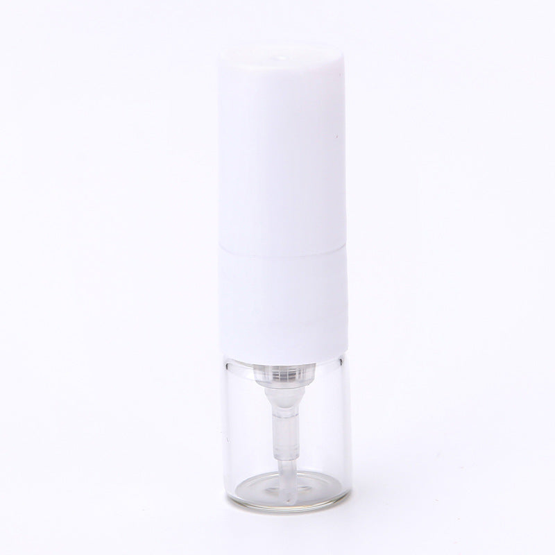White Refillable Mini Perfume Atomizer, 1 ml